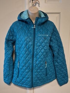 Free Country Teal Zip Jacket Medium